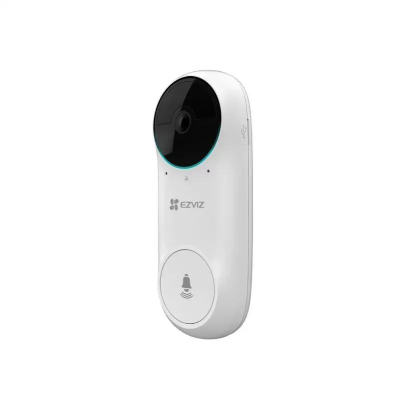 EZVIZ DB2C belaidis vaizdo skambutis 1080p Full HD, 160° FoV, naktinis matymas, dvipusis garsas, IP65, maitinamas baterija, veikia su Alexa/Google Assistant