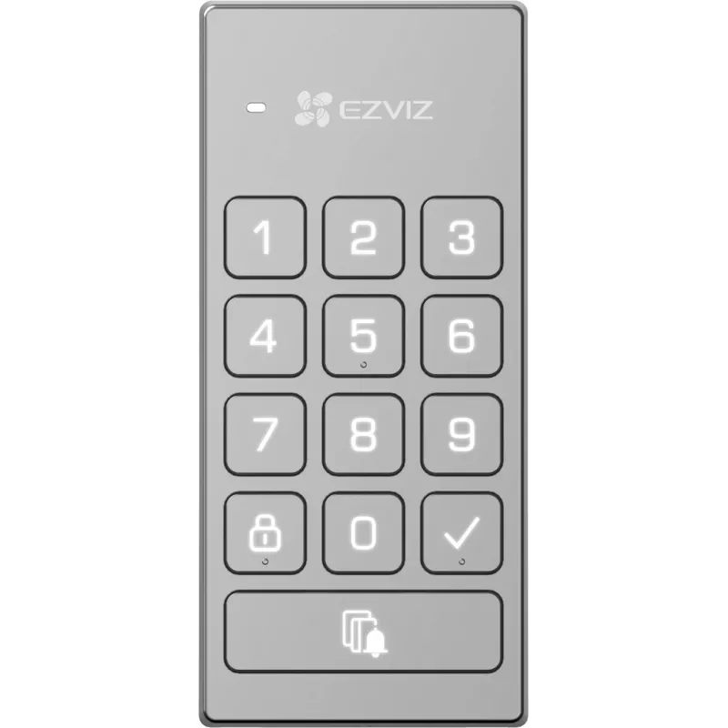 EZVIZ DL01/DL01CP Smart Lock su klaviatūra – pirštų atspaudai, kodas, RFID, programėlės valdymas, Wi-Fi/Bluetooth, juoda
