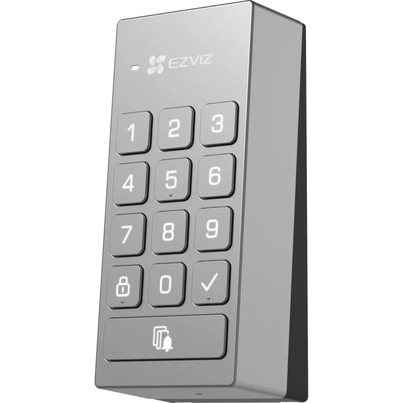 EZVIZ DL01/DL01CP Smart Lock su klaviatūra – pirštų atspaudai, kodas, RFID, programėlės valdymas, Wi-Fi/Bluetooth, juoda