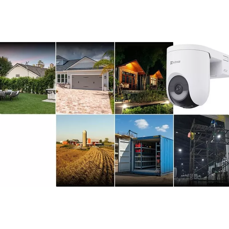 EZVIZ HB8 Lite 4G lauko PT baterinė kamera (4MP, 2K+, Wi-Fi 6, 4G/LTE, AI žmonių ir transporto priemonių aptikimas, spalvotas naktinis matymas)