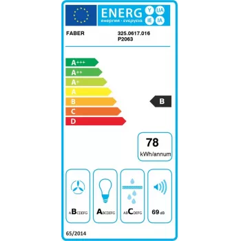 Faber Stilo Glass Smart A90 Sieninis Gartraukis su Wi-Fi programėlės valdymu, 90 cm, Nerūdijantis plienas/stiklas, A+ energijos klasė, 700 m³/h