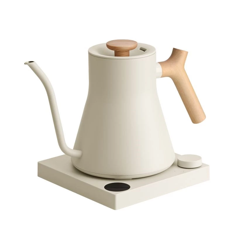Fellow Stagg EKG PRO elektrinis virdulys pour-over kavai 900ml sezamo smėlio spalvos su medine rankena