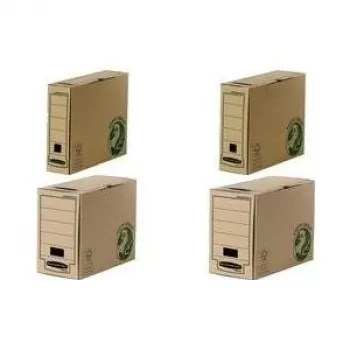 Fellowes BANKERS BOX EARTH archyvavimo dėžė, ruda, 150 mm nugarėlė, 100% perdirbtas kartonas, užrakinamas atvartas, 1 vnt. (4473202)