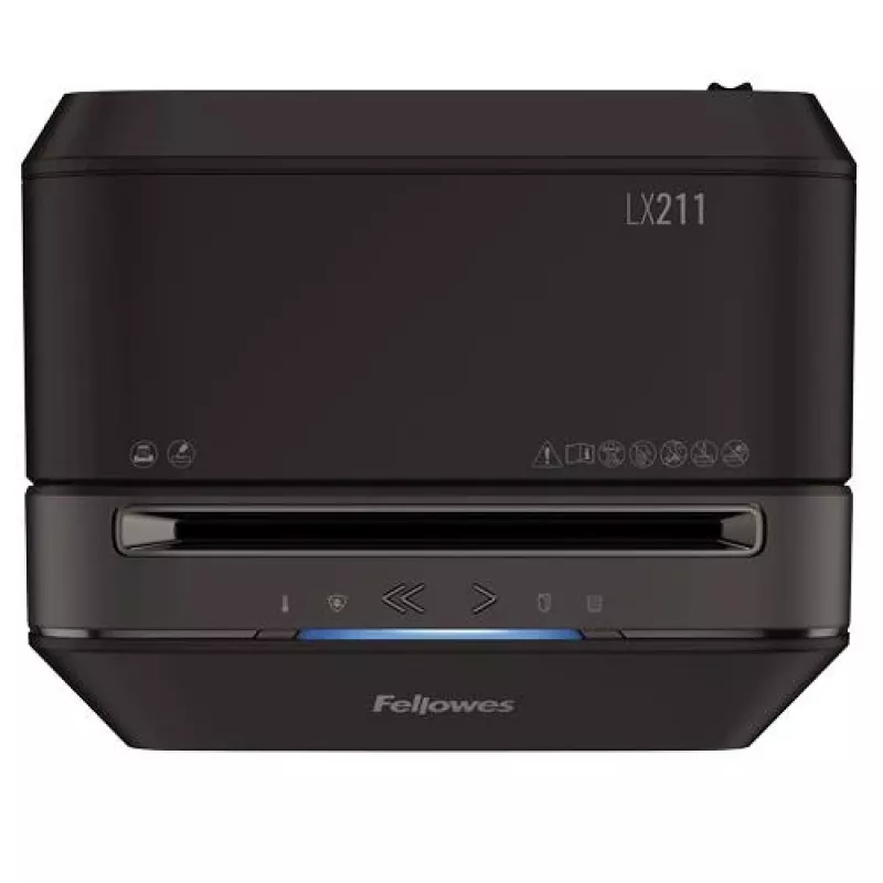 Fellowes Powershred LX211 Micro-Cut Shredder, juoda, 15 lapų, 23 litrai