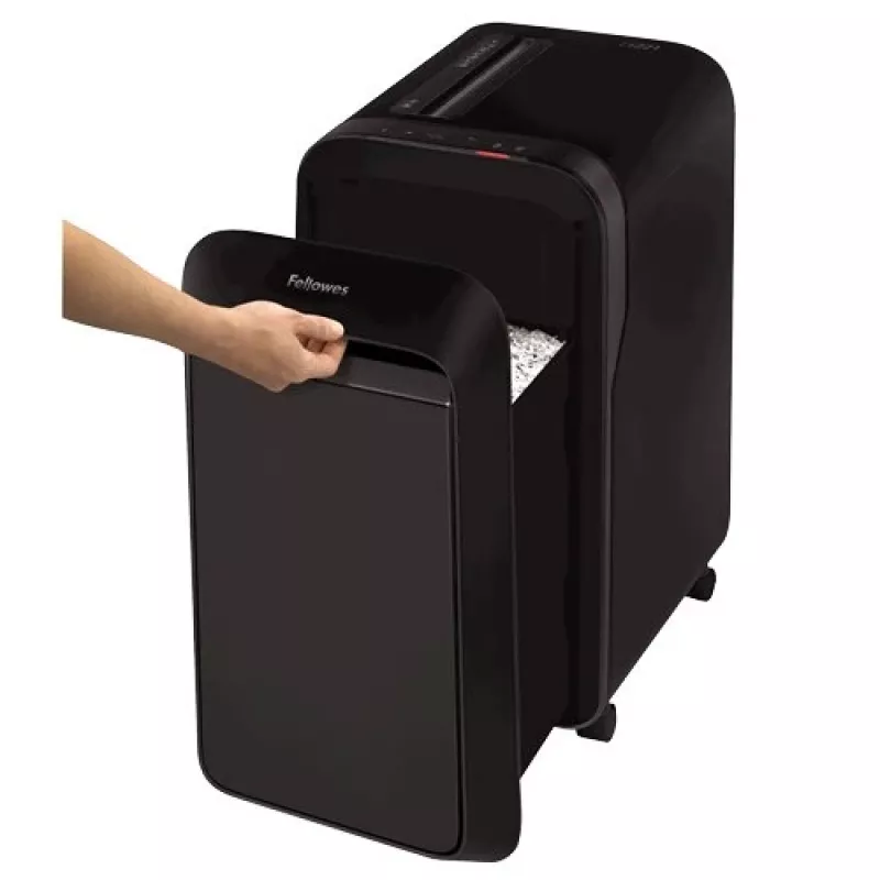 Fellowes Powershred LX221 mikro-pjaustymo popieriaus smulkintuvas, 17 lapų, P-5 saugumas, 30L talpa, juodas 5050401