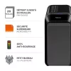 Fellowes Powershred LX221 mikro-pjaustymo popieriaus smulkintuvas, 17 lapų, P-5 saugumas, 30L talpa, juodas 5050401