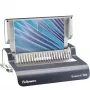 Fellowes Quasar-E 500 elektrinė kombinuoto įrišimo mašina, 20 lapų perforavimas, 500 lapų įrišimo talpa, A4, 21 stačiakampė skylė, reguliuojama paraštė, metalinis/plastikinis korpusas, didelis atliekų dėklas
