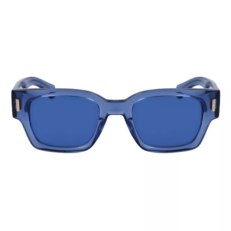 FERRAGAMO Vyriški akiniai nuo saulės SF2010S522143 - stačiakampis acetatinis rėmelis, UV400 apsauga, 52 mm lęšiai