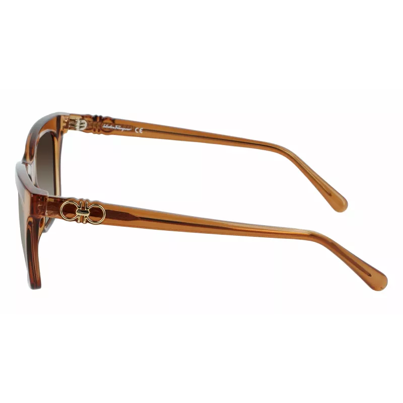 FERRAGAMO SF1027S-210 Moteriški akiniai nuo saulės Havana Brown 55mm