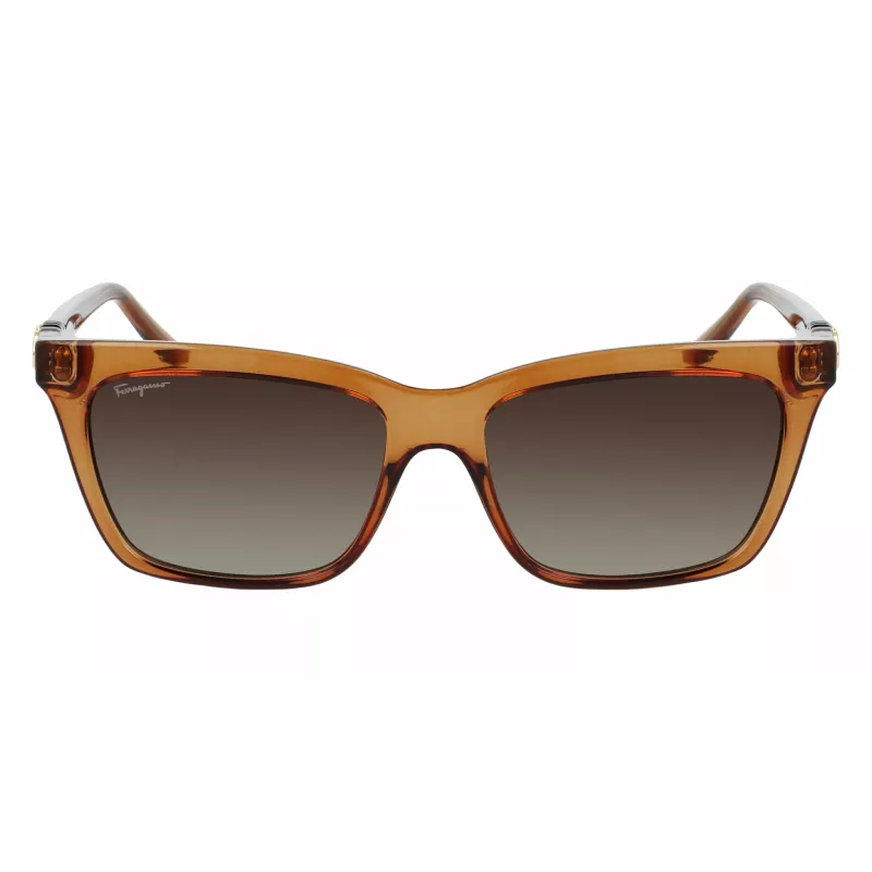 FERRAGAMO SF1027S-210 Moteriški akiniai nuo saulės Havana Brown 55mm