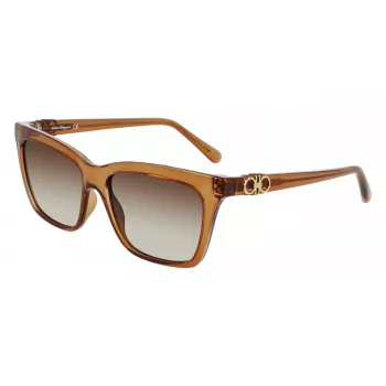 FERRAGAMO SF1027S-210 Moteriški akiniai nuo saulės Havana Brown 55mm