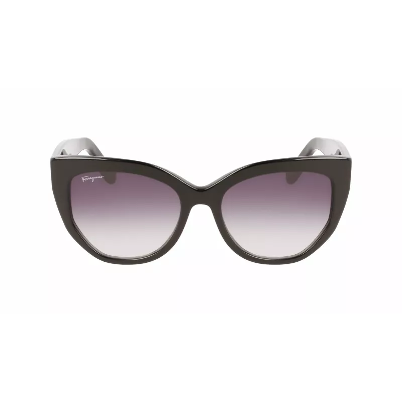 FERRAGAMO SF1061S-001 Moteriški akiniai nuo saulės Juoda Pilka 56/18/145 mm