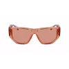 Ferragamo SF1077S-838 Unisex Akiniai Pilotiniai Blizgantys Rožinio Aukso Rudi Gradientiniai 56/13/140 mm