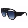 Ferragamo SF1088SE-001 Moteriški akiniai nuo saulės Drugelio formos acetatiniai Juodi Pilki 57mm