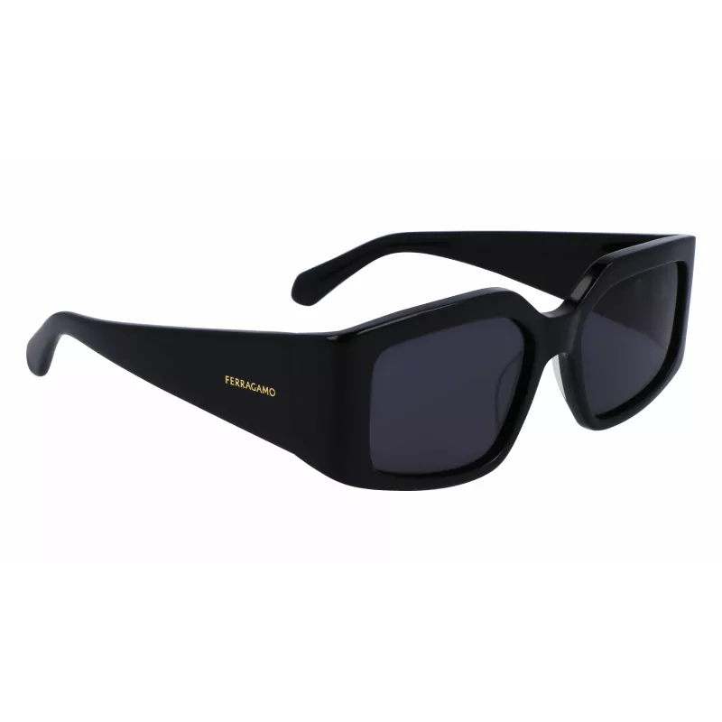 FERRAGAMO SF1101S541800 Moteriški akiniai nuo saulės Juoda Pilka 54mm