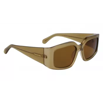FERRAGAMO SF1101S541833 Moteriški akiniai nuo saulės - Juodas acetatinis rėmelis, pilki gradientiniai lęšiai, 54 mm