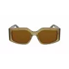 FERRAGAMO SF1101S541833 Moteriški akiniai nuo saulės - Juodas acetatinis rėmelis, pilki gradientiniai lęšiai, 54 mm