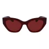 FERRAGAMO SF1107S552065 Moteriški kvadratiniai acetatiniai akiniai nuo saulės Havana Brown Gradient 55/20/140 mm
