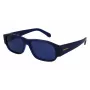 FERRAGAMO SF1109S571443 Vyriški akiniai nuo saulės, matinio juodo acetato rėmelis, pilki polikarbonato lęšiai, 57 mm