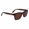 FERRAGAMO SF2001S-232 Unisex akiniai nuo saulės Havana Brown Square Acetate rėmelis Brown lęšiai 54/20/145 mm