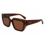 FERRAGAMO SF2002S-233 Moteriški akiniai nuo saulės Havana Acetate Brown Gradient 55/18/140 mm