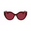 FERRAGAMO SF2004S-618 Moteriški drugelio formos akiniai nuo saulės Havana acetatas rudi gradientiniai lęšiai 53/18/140 mm