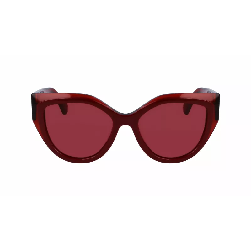 FERRAGAMO SF2004S-618 Moteriški drugelio formos akiniai nuo saulės Havana acetatas rudi gradientiniai lęšiai 53/18/140 mm