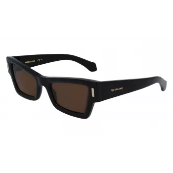 FERRAGAMO SF2006S-001 Moteriški akiniai nuo saulės Juodi Pilki 53mm