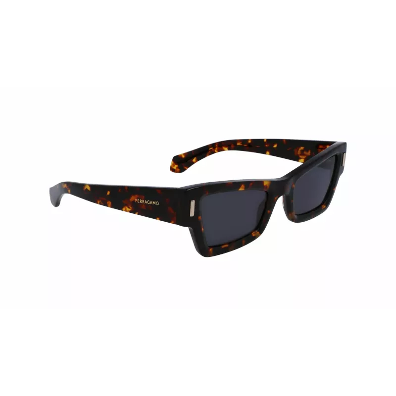 FERRAGAMO SF2006S-242 Moteriški akiniai nuo saulės Havana Acetate Drugelis 53mm