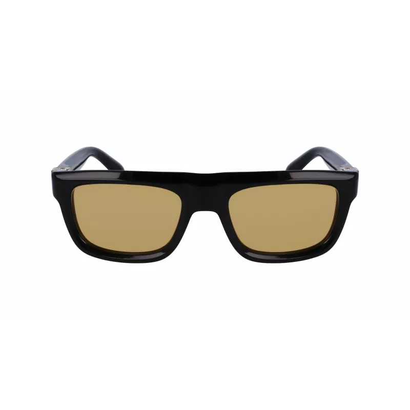 FERRAGAMO SF2009S-011 Vyriški akiniai nuo saulės - Juodas rėmelis, pilki lęšiai, 56/21/145 mm