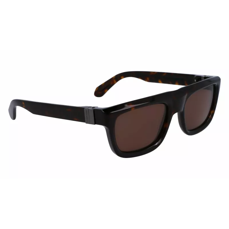 FERRAGAMO SF2009S-242 Vyriški kvadratiniai acetatiniai akiniai nuo saulės Havana Brown Gradient 56/21/145 mm