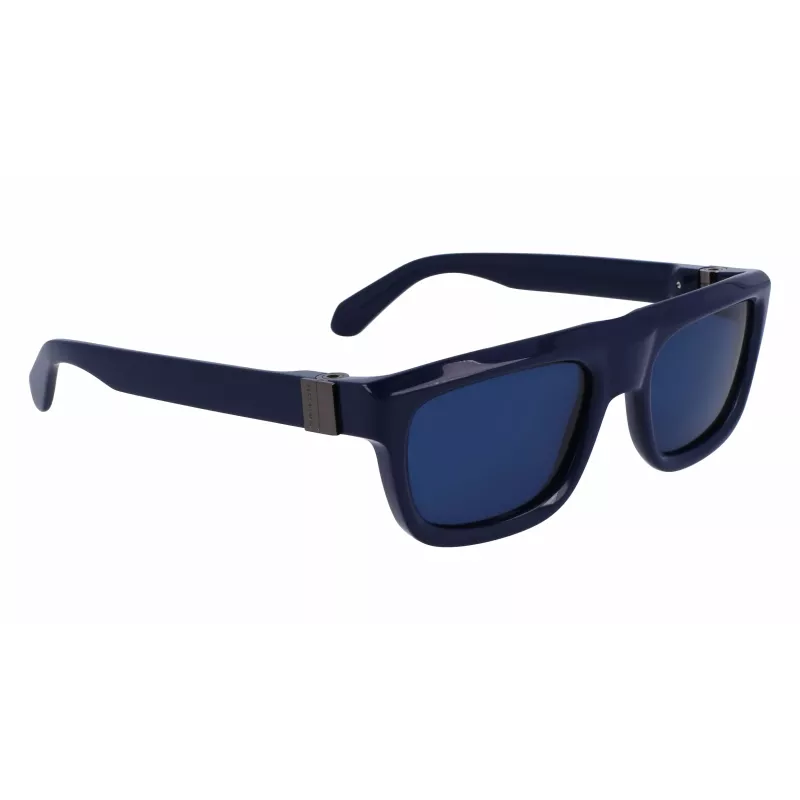 FERRAGAMO SF2009S-414 Vyriški stačiakampiai acetatiniai akiniai nuo saulės – rudi lęšiai – 56/21/145 mm