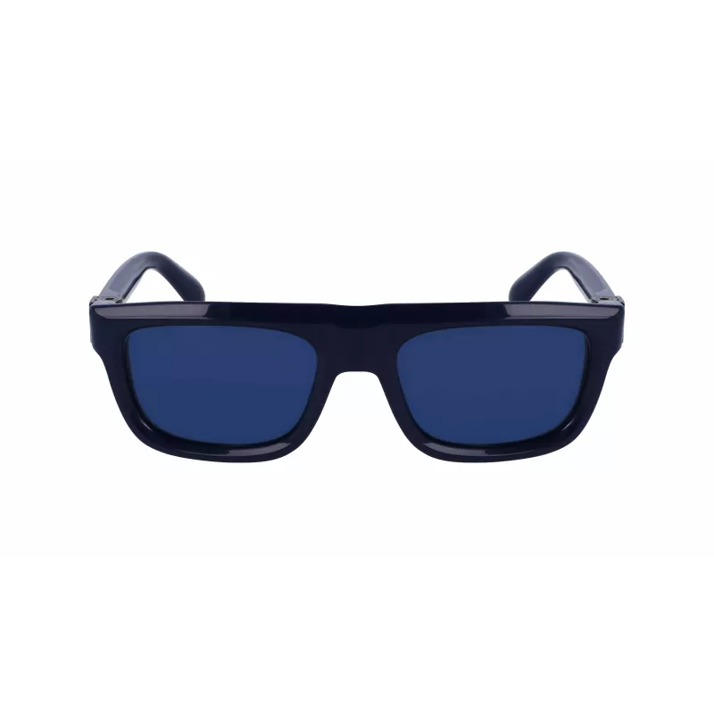 FERRAGAMO SF2009S-414 Vyriški stačiakampiai acetatiniai akiniai nuo saulės – rudi lęšiai – 56/21/145 mm