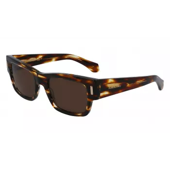 FERRAGAMO SF2011S-216 vyriški akiniai nuo saulės Dark Havana Brown Gradient 53mm