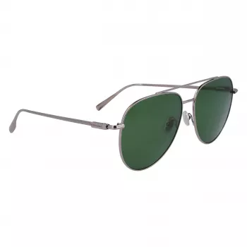 FERRAGAMO SF308S-44 Vyriški stačiakampiai akiniai nuo saulės - Rudi Havana acetato rėmeliai, pilki polikarbonatiniai lęšiai, UV400 apsauga