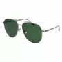 FERRAGAMO SF308S-44 Vyriški stačiakampiai akiniai nuo saulės - Rudi Havana acetato rėmeliai, pilki polikarbonatiniai lęšiai, UV400 apsauga