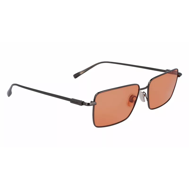Ferragamo SF309S5715017 Vyriški Akiniai Nuo Saulės - Juodas Acetato Rėmas, Pilki Polikarbonatiniai Lęšiai, 57 mm