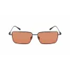 Ferragamo SF309S5715017 Vyriški Akiniai Nuo Saulės - Juodas Acetato Rėmas, Pilki Polikarbonatiniai Lęšiai, 57 mm