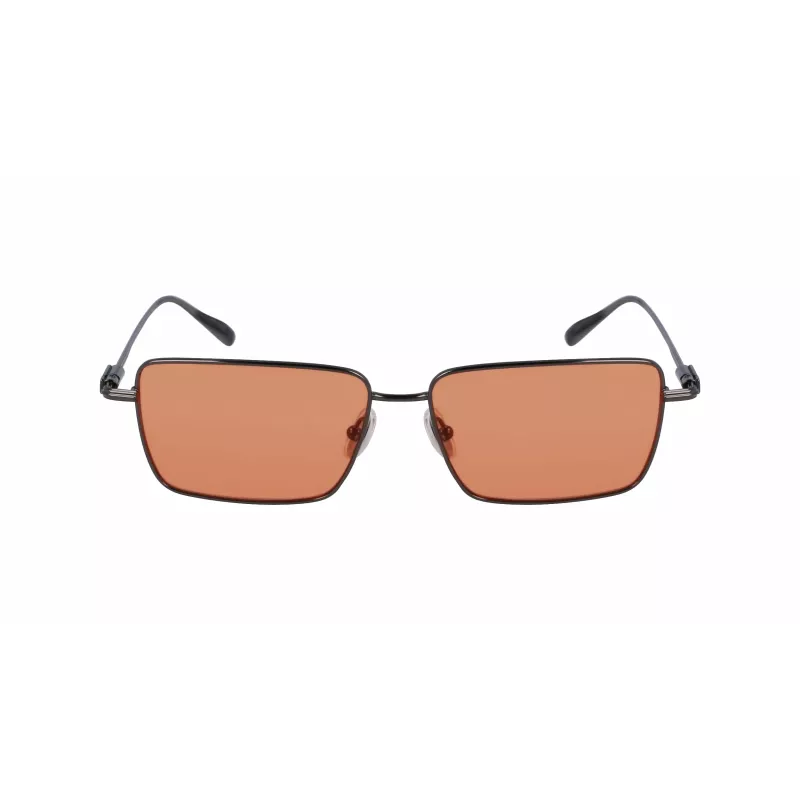 Ferragamo SF309S5715017 Vyriški Akiniai Nuo Saulės - Juodas Acetato Rėmas, Pilki Polikarbonatiniai Lęšiai, 57 mm