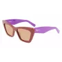 FERRAGAMO SF929S-209 Moteriški akiniai nuo saulės Havana Butterfly Acetate Brown Gradient 55/17/145 mm