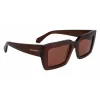 FERRAGAMO Moteriški akiniai nuo saulės SF1108S542123 Brown Havana 54/21/140 mm