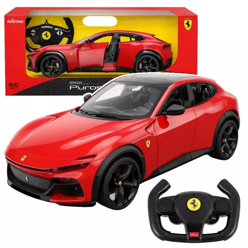 Ferrari Purosangue nuotolinio valdymo automobilis RC Rastar raudonas 1:14