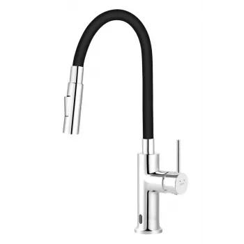 FERRO KITCHEN MIXER DISTANZA SENSOR FLEXSPOUT bekontaktis ištraukiamas virtuvės maišytuvas, chromuotas