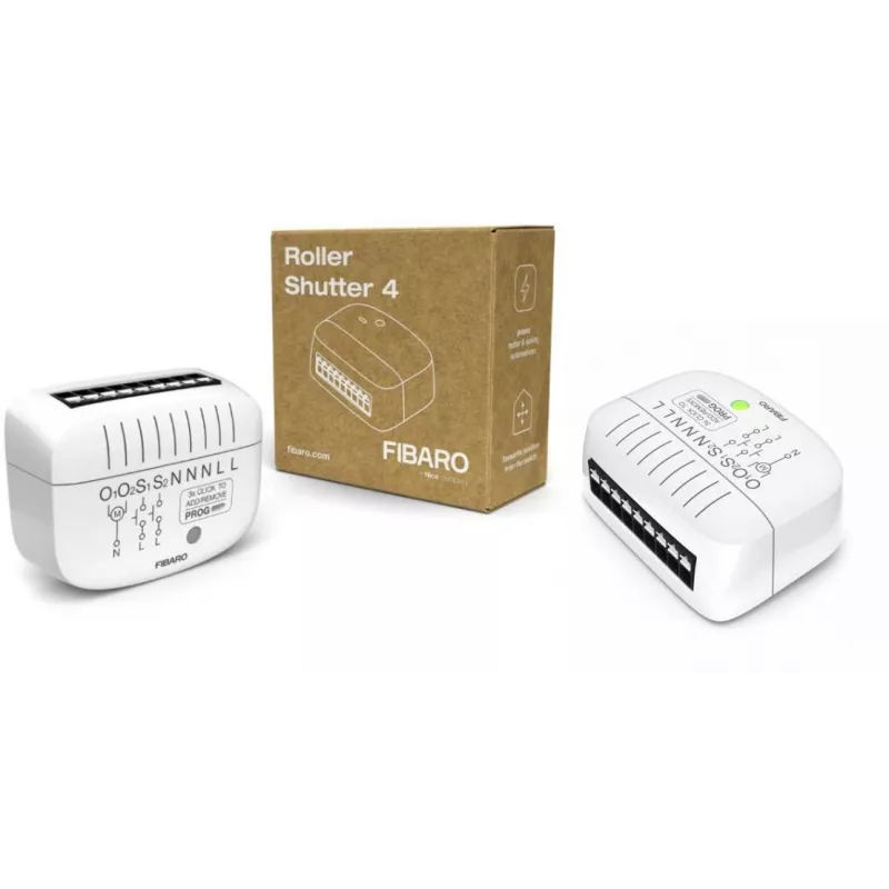 Fibaro FGR-224 Roller Shutter 4 Z-Wave Plus žaliuzių ir roletų valdymo modulis