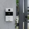 FIBARO MyBell Outdoor Video Doorbell (MBIP1BSTAT) - Juoda, 1080p, PoE, Wi-Fi, IP54