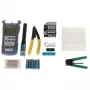 Fiber Connector Crimping Kit FOK-XKT14 - Fiber Optic Termination Tool Kit su Cleaver, Power Meter, VFL, Strippers ir Priedais ABS Dėkle