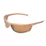 FILA SF004-62C3 Unisex stačiakampiai akiniai nuo saulės - juodas rėmelis, pilki lęšiai 62/16/125 mm