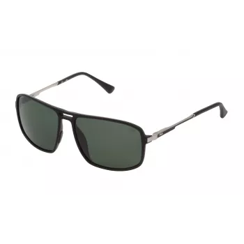 FILA SF9329-58U28P Vyrų poliarizuoti akiniai nuo saulės - Juoda/Pilka - 58/15/140 mm