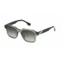 FILA SFI458-5206W5 Unisex akiniai - Juodas acetatinis rėmelis, pilki polikarbonatiniai lęšiai, UV400 apsauga, 52 mm lęšio plotis