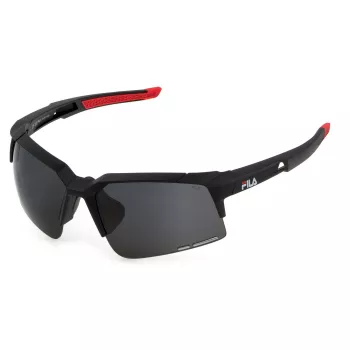 FILA SFI515 Unisex akiniai nuo saulės, matinė juoda, dūminė pilka, 67 mm
